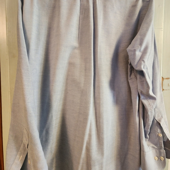 Loft & Brownstone, Blue, Button-Down Collar, 15 1/2 / 34, Long Sleeve Shirt - Picture 3 of 3